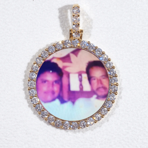 3D CIRCLE CUSTOM PICTURE PENDANT SMALL SIZE