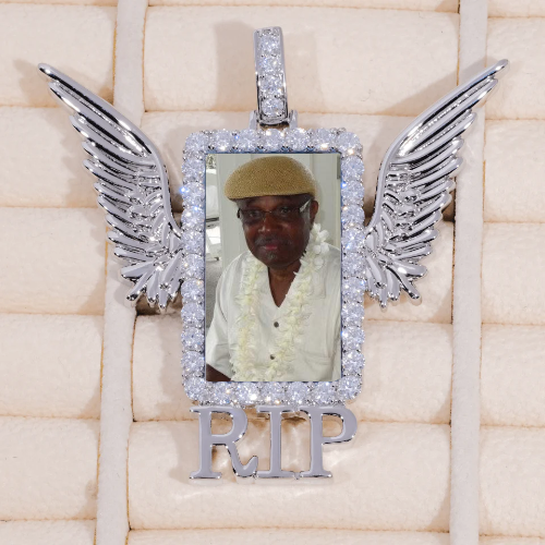 RIP WING 3D CUSTOM PICTURE PENDANT