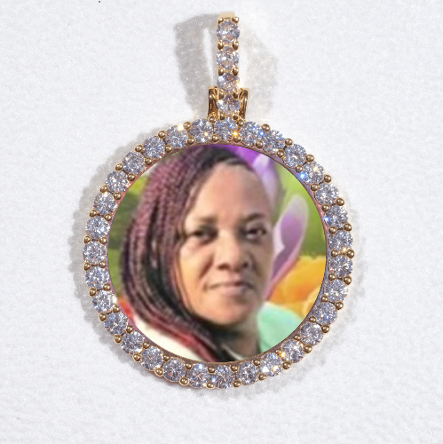 3D CIRCLE CUSTOM PICTURE PENDANT SMALL SIZE