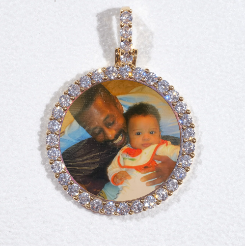 3D CIRCLE CUSTOM PICTURE PENDANT SMALL SIZE