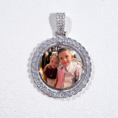 3D Spinning 2-Faced Custom Picture Pendant