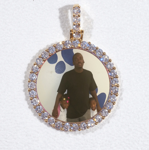 3D CIRCLE CUSTOM PICTURE PENDANT SMALL SIZE