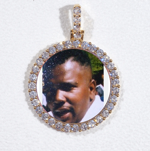3D CIRCLE CUSTOM PICTURE PENDANT SMALL SIZE