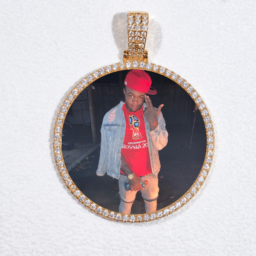 MEDIUM 3D CIRCLE CUSTOM PICTURE PENDANT