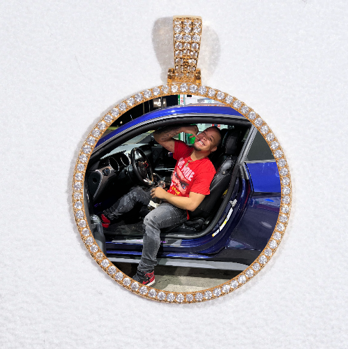 MEDIUM 3D CIRCLE CUSTOM PICTURE PENDANT