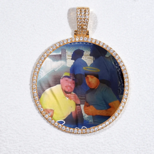 MEDIUM 3D CIRCLE CUSTOM PICTURE PENDANT