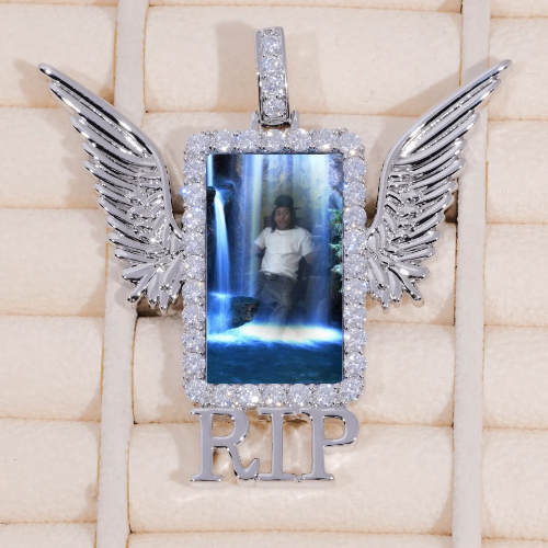 RIP WING 3D CUSTOM PICTURE PENDANT