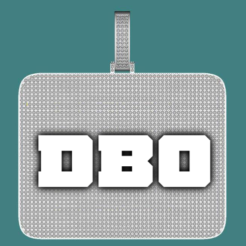 CUSTOM LETTER NECKLACE 3D BIG SQUARE