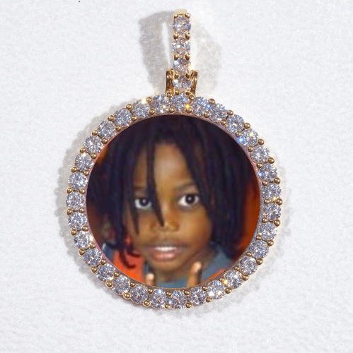 3D CIRCLE CUSTOM PICTURE PENDANT SMALL SIZE