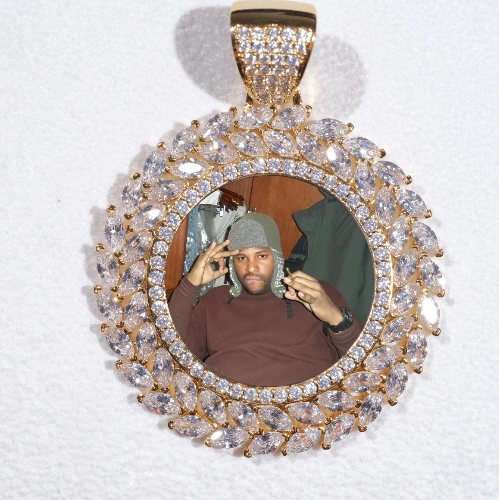 Large 3D Wheat Ear Custom Picture Pendant