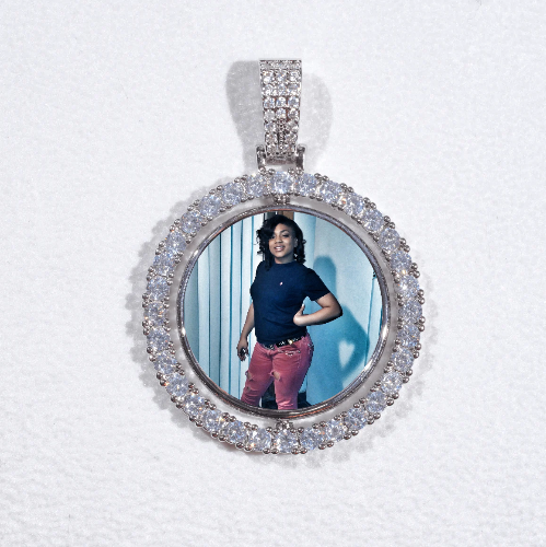 3D Spinning 2-Faced Custom Picture Pendant