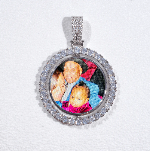 3D Spinning 2-Faced Custom Picture Pendant