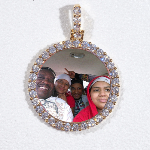 3D CIRCLE CUSTOM PICTURE PENDANT SMALL SIZE