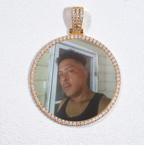 MEDIUM 3D CIRCLE CUSTOM PICTURE PENDANT