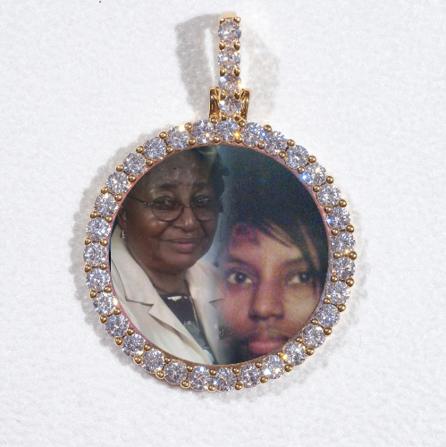 3D CIRCLE CUSTOM PICTURE PENDANT SMALL SIZE