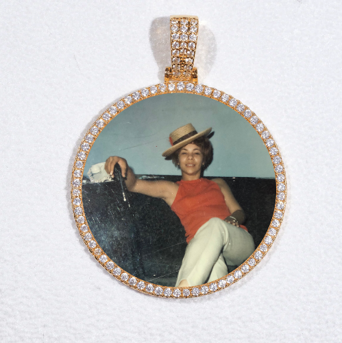 MEDIUM 3D CIRCLE CUSTOM PICTURE PENDANT