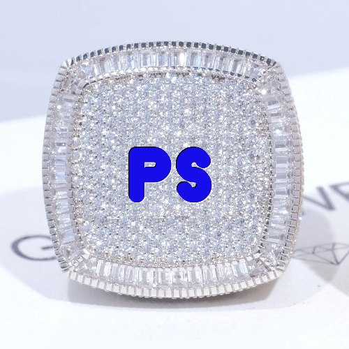 CUSTOM LETTER 3D ICED RING