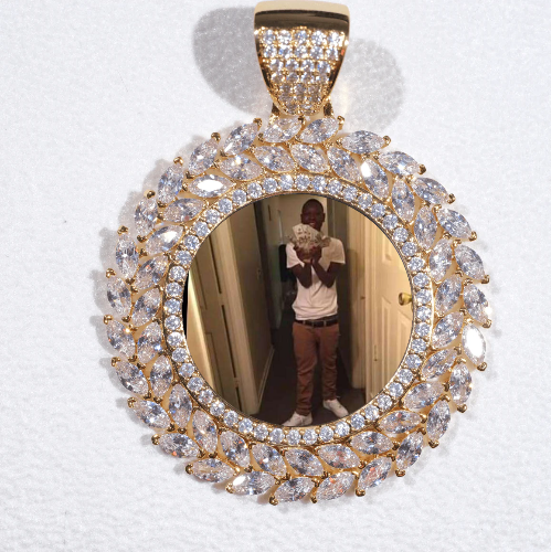 Large 3D Wheat Ear Custom Picture Pendant