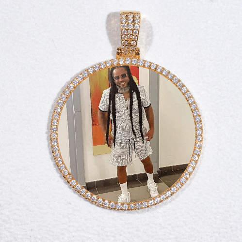 MEDIUM 3D CIRCLE CUSTOM PICTURE PENDANT