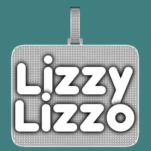 CUSTOM LETTER NECKLACE 3D BIG SQUARE