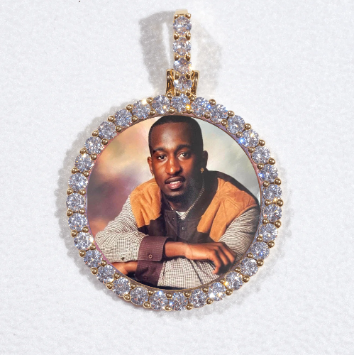 3D CIRCLE CUSTOM PICTURE PENDANT SMALL SIZE