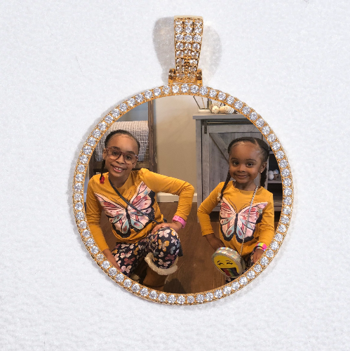 MEDIUM 3D CIRCLE CUSTOM PICTURE PENDANT