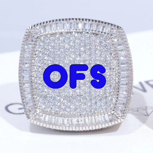 CUSTOM LETTER 3D ICED RING