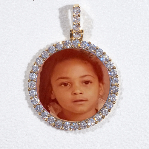 3D CIRCLE CUSTOM PICTURE PENDANT SMALL SIZE