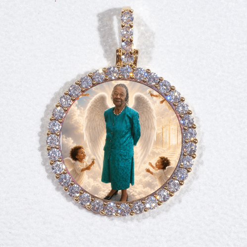 3D CIRCLE CUSTOM PICTURE PENDANT SMALL SIZE