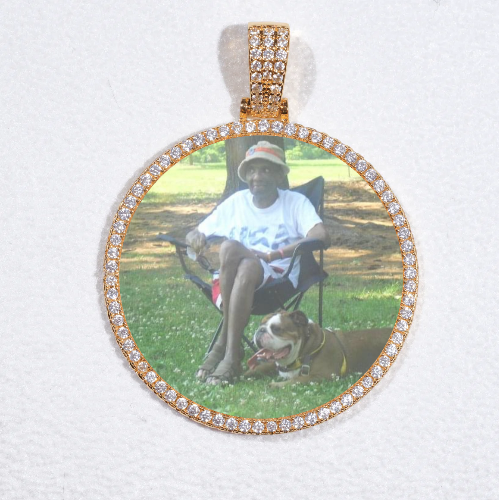 MEDIUM 3D CIRCLE CUSTOM PICTURE PENDANT