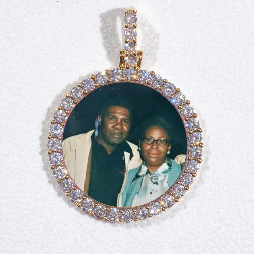 3D CIRCLE CUSTOM PICTURE PENDANT SMALL SIZE