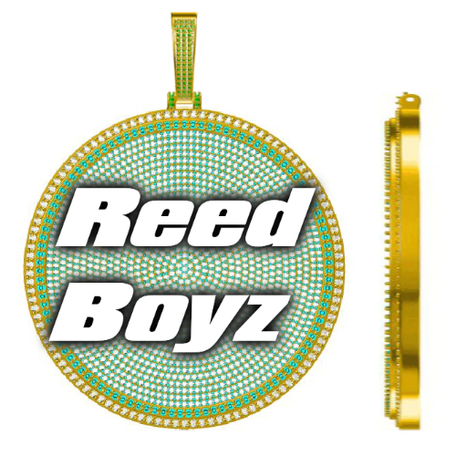 CUSTOM LETTER NECKLACE 3D BIG DISC