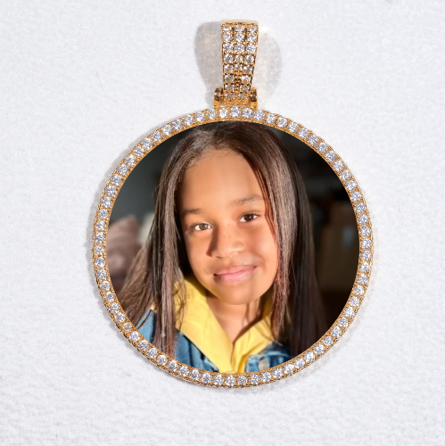 MEDIUM 3D CIRCLE CUSTOM PICTURE PENDANT
