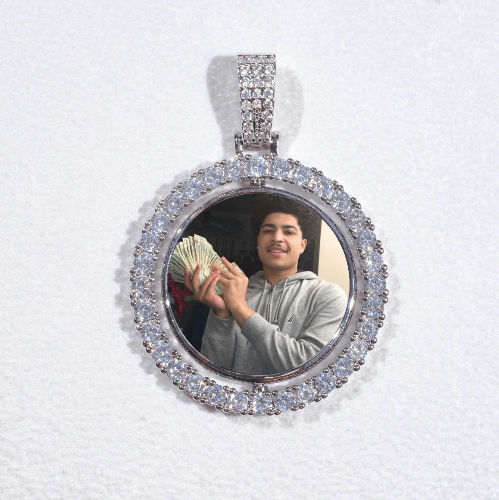 3D Spinning 2-Faced Custom Picture Pendant