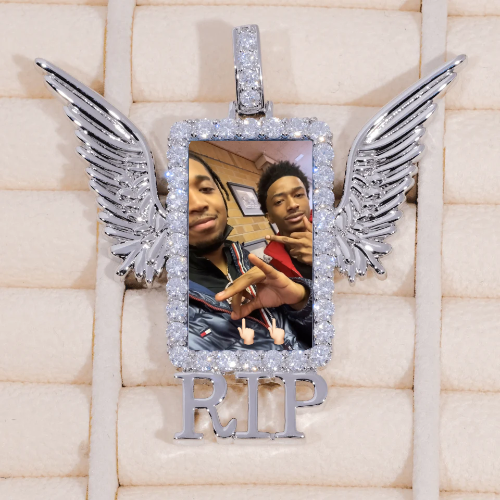 RIP WING 3D CUSTOM PICTURE PENDANT
