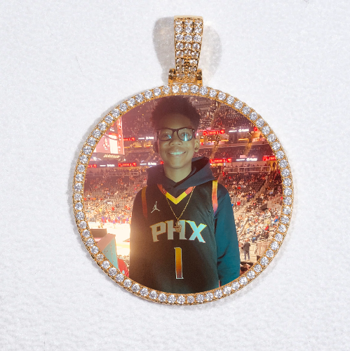 MEDIUM 3D CIRCLE CUSTOM PICTURE PENDANT