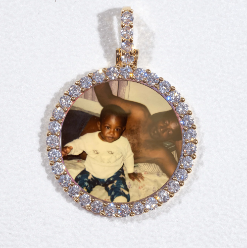 3D CIRCLE CUSTOM PICTURE PENDANT SMALL SIZE