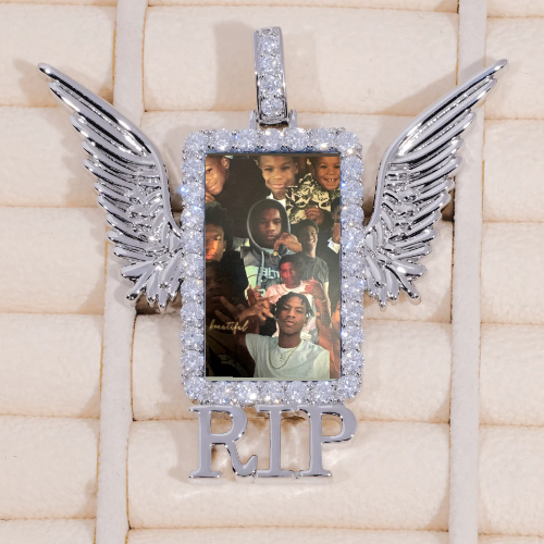 RIP WING 3D CUSTOM PICTURE PENDANT