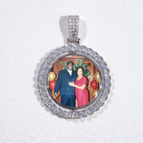 3D Spinning 2-Faced Custom Picture Pendant
