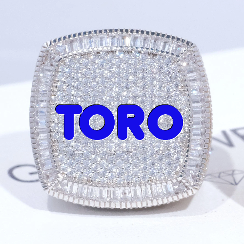 CUSTOM LETTER 3D ICED RING