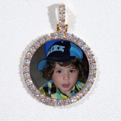 3D CIRCLE CUSTOM PICTURE PENDANT SMALL SIZE