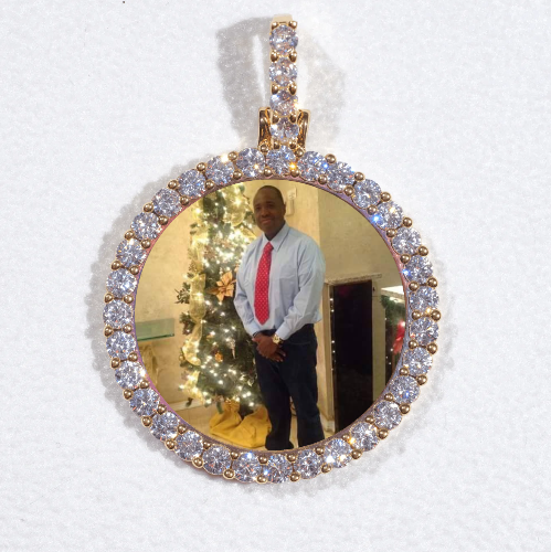 3D CIRCLE CUSTOM PICTURE PENDANT SMALL SIZE