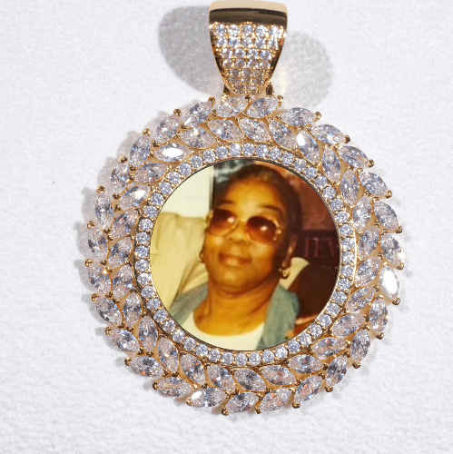 Large 3D Wheat Ear Custom Picture Pendant