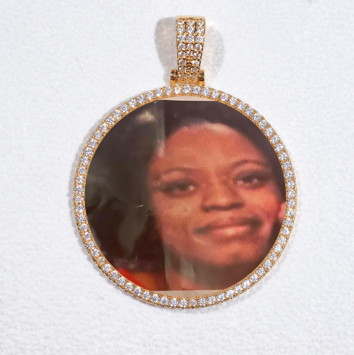 MEDIUM 3D CIRCLE CUSTOM PICTURE PENDANT