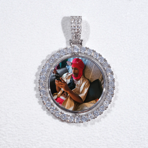 3D Spinning 2-Faced Custom Picture Pendant