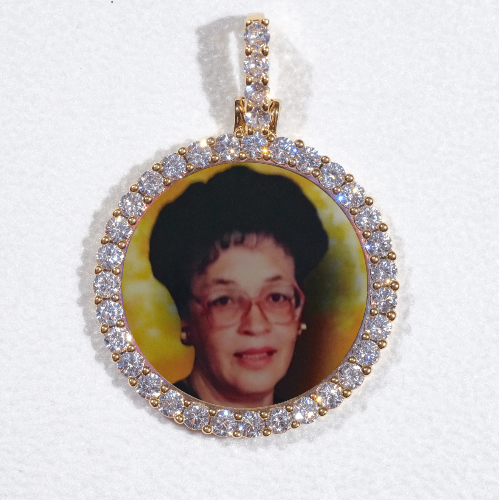 3D CIRCLE CUSTOM PICTURE PENDANT SMALL SIZE