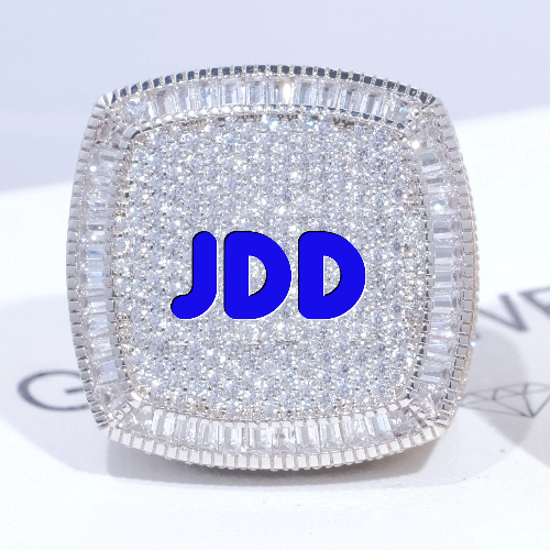 CUSTOM LETTER 3D ICED RING