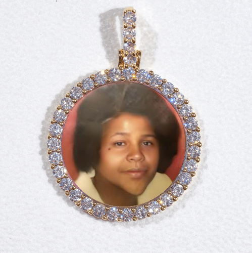 3D CIRCLE CUSTOM PICTURE PENDANT SMALL SIZE