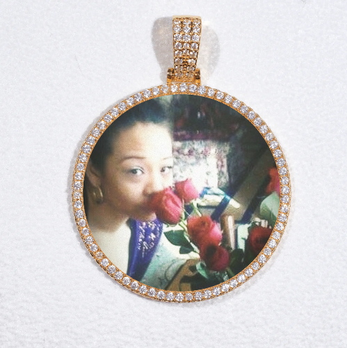 MEDIUM 3D CIRCLE CUSTOM PICTURE PENDANT
