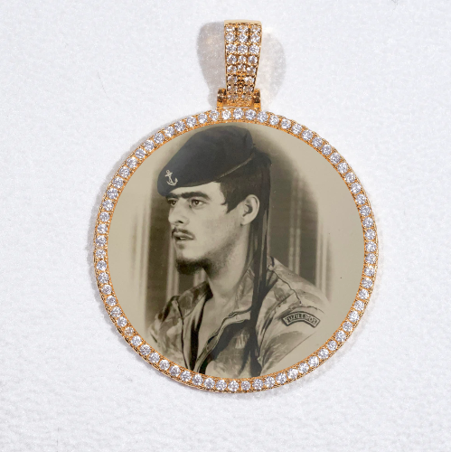MEDIUM 3D CIRCLE CUSTOM PICTURE PENDANT